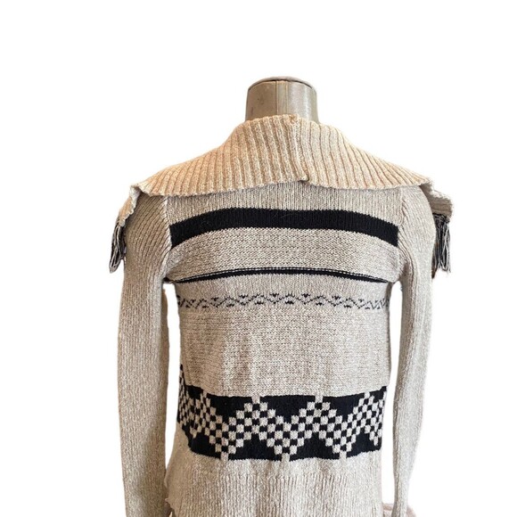 Abercrombie Kids Cardigan Sweater Girl's Open Front Fringed - Size 11/12 - Picture 10 of 12